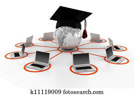 3d e-learning concept 3d e-learning concept