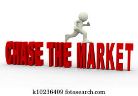 3d, man, achtervolgen, marke