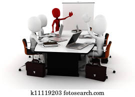 3d man business meeting 3d man business meeting