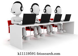 3d man, call center 3d man, call center