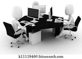 3d man, call center, isolated on white 3d man, call center, isolated on white