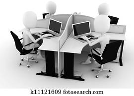 3d man, call center, isolated on white 3d man, call center, isolated on white