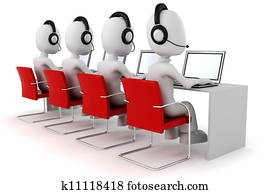 3d man, call center 3d man, call center