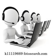 3d man - call center 3d man - call center