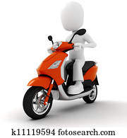 3d man on motorcycle 3d man on motorcycle