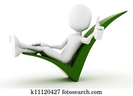 3d man relaxing in a positive sign isolated on white backgroud 3d man relaxing in a positive sign isolated on white backgroud