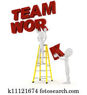 3d man team work 3d man team work