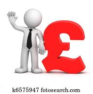 3d, obchodník, s, drviť, obeživo, symbol., izolovaný