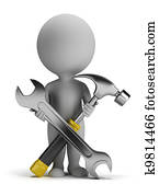 3d small people - repairer 3d small people - repairer