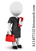 3d white people businesswoman 3d white people businesswoman
