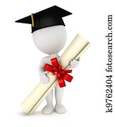 3d white people graduate 3d white people graduate