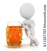 3d white people likes beer 3d white people likes beer
