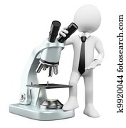 3D white people. Research and development 3D white people. Research and development