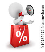 3d white people sale announcement 3d white people sale announcement