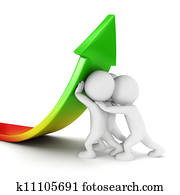 3d white people sales growth