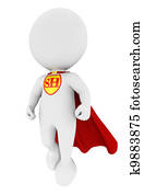 3d white people superhero 3d white people superhero