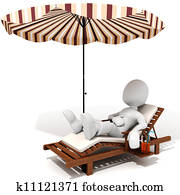 3d, איש, בחופש