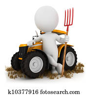 3d, לבן, אנשים, חקלאי