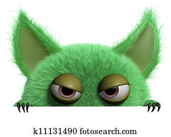 3d, ציור היתולי, דמוי פרווה, שדון