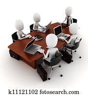 3d, 人, 业务会议