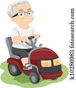 3º edad, cortacéspedes