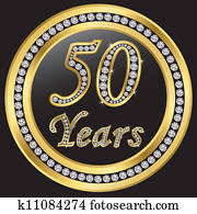 50, שנים, anniversary,, שמח, בירטדה