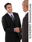 A business handshake