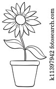 Flower Pot Clip Art Vectors | Our Top 1000+ Flower Pot EPS Images