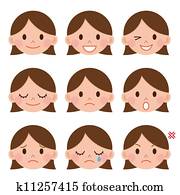 a, ילדה צעירה, רגשות