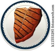 a, סטייק, ו, a, דפן