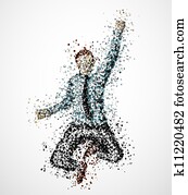 Abstract businessman