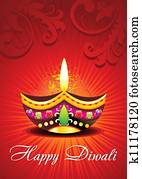 abstract diwali card design abstract diwali card design