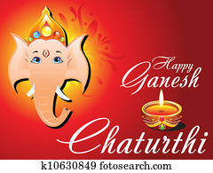 abstract ganesh chaturthi card abstract ganesh chaturthi card