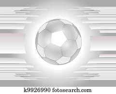 Abstract gray soccer ball backgroun