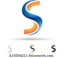 Abstract icon for letter S Abstract icon for letter S