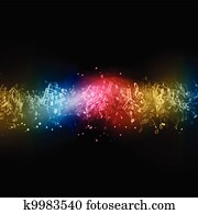 Abstract music notes Abstract music notes