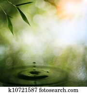 Abstract oriental backgrounds with bamboo foliage Abstract oriental backgrounds with bamboo foliage