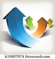 Abstract Rising Arrows