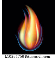 Abstract Vector Flame Abstract Vector Flame