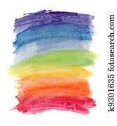 Abstract watercolor rainbow colors background Abstract watercolor rainbow colors background