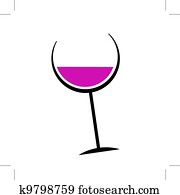 Abstract wine glass for your design Abstract wine glass for your design