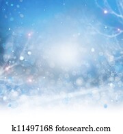 Abstract Winter Background. Beautiful Bokeh Abstract Winter Background. Beautiful Bokeh