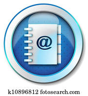 Adress book e-mail icon Adress book e-mail icon