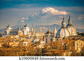 Aerial view of Rome Aerial view of Rome