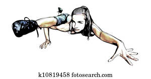 aerobics pose aerobics pose
