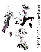 aerobics trio aerobics trio