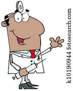 African Doctor Holding Syringe 