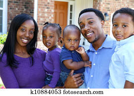 afrikansk amerikansk familie