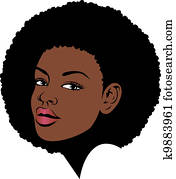 afro haar, amerikanische frau afro haar, amerikanische frau