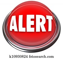 Alert Round Red Button Flashing Light Attention Alert Round Red Button Flashing Light Attention